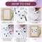 Flower Rub on Transfers for Crafts and Furniture (Flower) 8.26 x 11.81 inches
